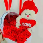 دسته گل رز ربانی