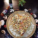 پیتزا هیزمی و برگر ذغالی سالار فود