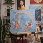 آموزش آینه آنتیک و نقاشی پشت آینه شهرزاد