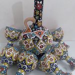 گِلینه سفال ظررف میناکاری سفالی