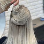 رنگ مو و کراتین مو شیوا صادقی