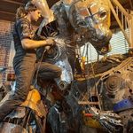 آموزش مجسمه سازی با ( فلزهای بازیافتی )