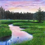 هنرکده هشت نقاشی کالیگرافی پتینه رزین