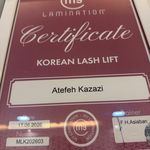 گواهی کسب‌وکار برای آکادمی تخصصی اکستنشن مژه عاطفه کزازی