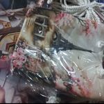 ساک مخمل برزنتی دسته طنابی ازندریانی