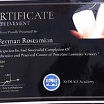 گواهی کسب‌وکار برای مطب دندانپزشکی دکتر پیمان رستمیان