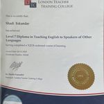 زبان انگلیسی تضمینی ،مدرس با مدرک TESOL