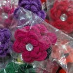 کش مو بافتنی گل