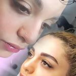 فیبروز ابرو،شید لب،خط چشم فاطمه حسنی