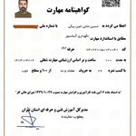 گواهی نامه مهارت سازمان فنی و حرفه ای کشور