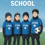 مدرسه فوتبال پنج ستاره ( سنین ۵تا۱۶ سال)