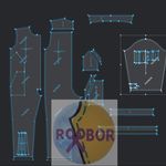 الگو آماده خیاطی روبُر