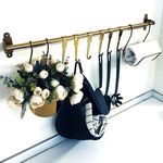 استنددیواری تک گلدان سیلور با اویزدستمال