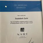 گواهی کسب‌وکار برای خدمات تخصصی ناخن سودابه ضربی