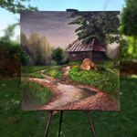 هنرکده هشت نقاشی کالیگرافی پتینه رزین