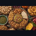 فروشنده خکشبار  آلو قیسی و انجیر خشک