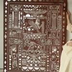 طراحی چهره سیاه قلم خانم آشفته