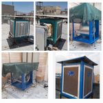 نصب سایبان و چهار پایه کولر