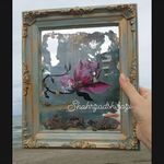 آموزش آینه آنتیک و نقاشی پشت آینه شهرزاد