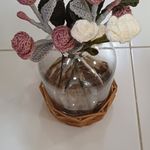 مکرومه بافی_بافت دسته گل آقانژاد