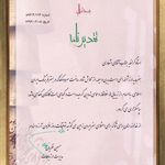 تقدیرنامه شرکت مگفا