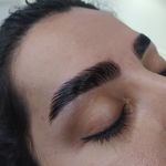 اصلاح و قرینه سازی ابروکوتاهی،رنگ و لایت