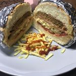 همبرگر ذغالی زیرو