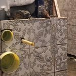 مینا کاری و کاشیکاری سفال نیلوفرانه