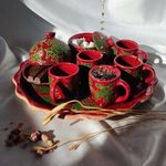 مینا کاری و کاشیکاری سفال نیلوفرانه