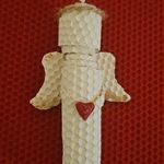 شمع ولنتاین موم عسلی