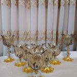 شمعدان ارزان. قطعات لوستر. بلور.حباب لوستر.دکوری.مصرفی.شکلات خوری.میوه خوری