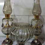 شمعدان ارزان. قطعات لوستر. بلور.حباب لوستر.دکوری.مصرفی.شکلات خوری.میوه خوری
