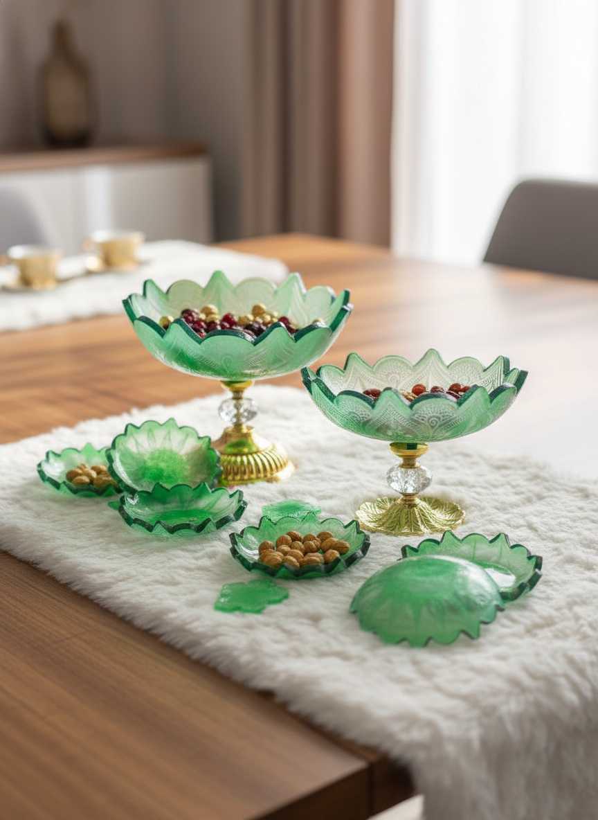 ظروف وزیورآلات رزینی و تابلوهای دکوراتیو