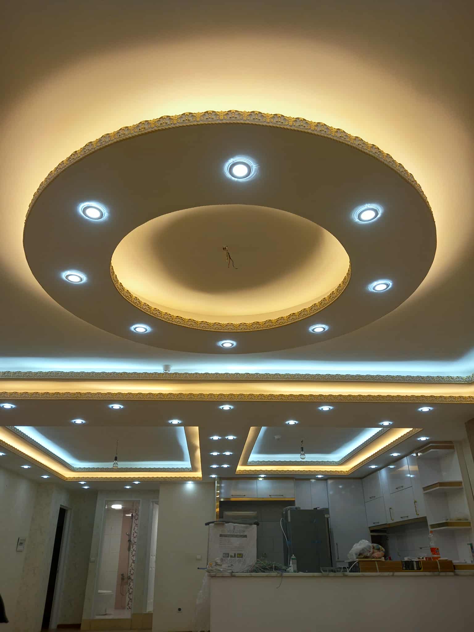 طراحی داخلی ساختمان واجرای کناف راد