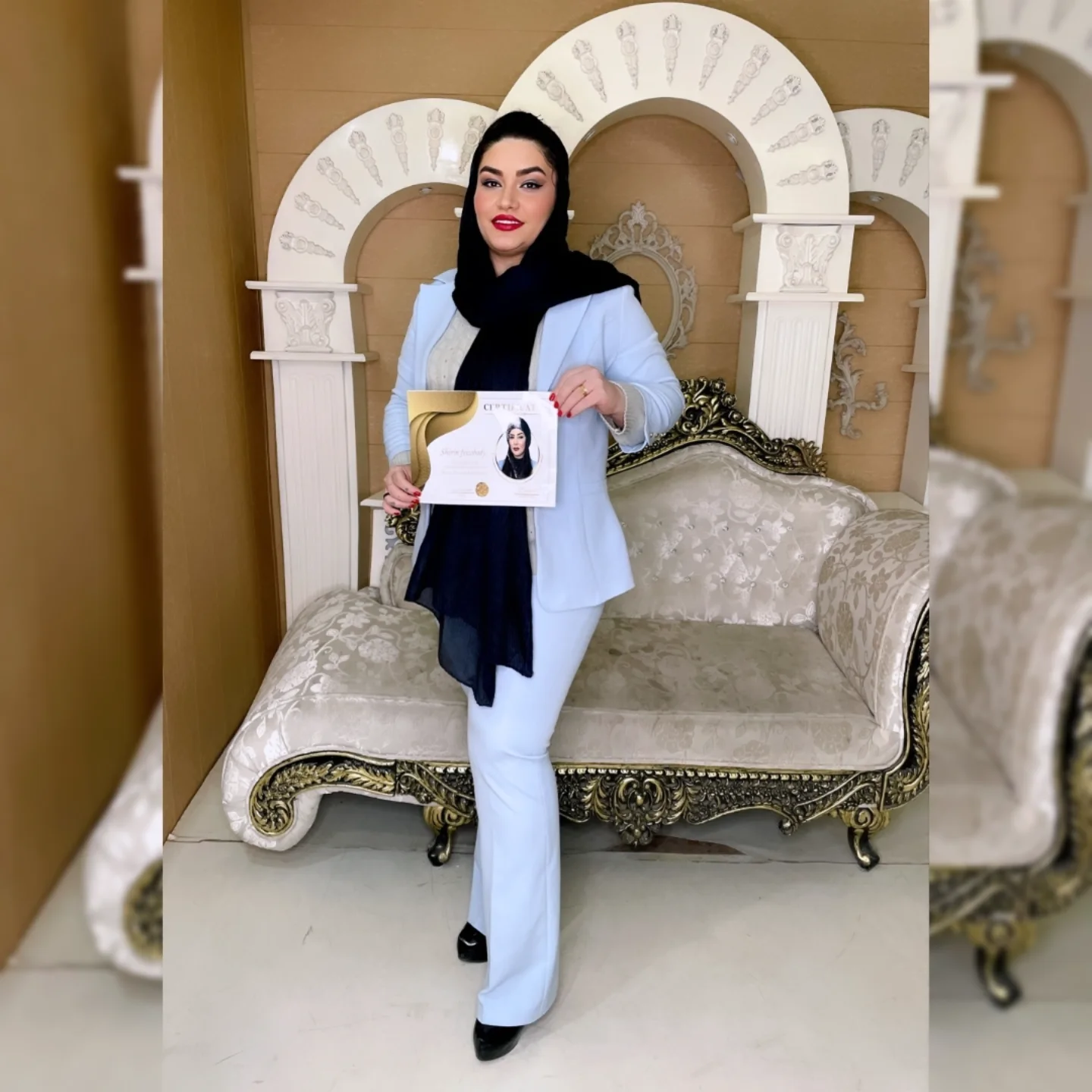 خدمات اکستنشن و لیفت مژه ابرو شیرین فیض