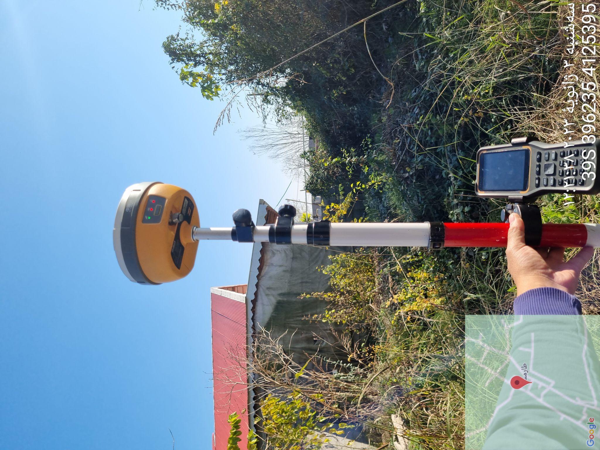 نقشه برداری با جی پی ای مولتی فرکانس آقای صادقی