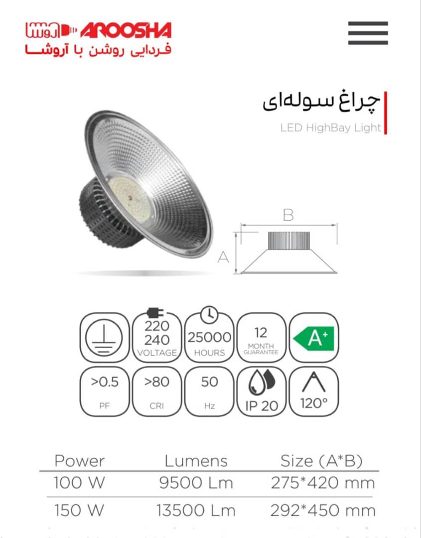 پخش عمده  لامپ و محصولات روشنایی سایروکس