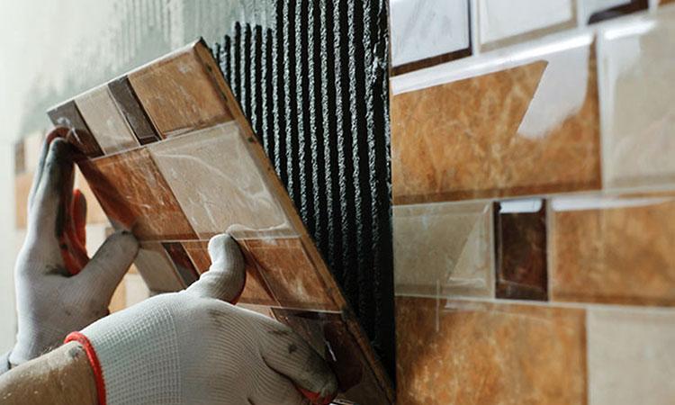 کاشی کار حرفه ای و کاشی چسبی غلامیاری