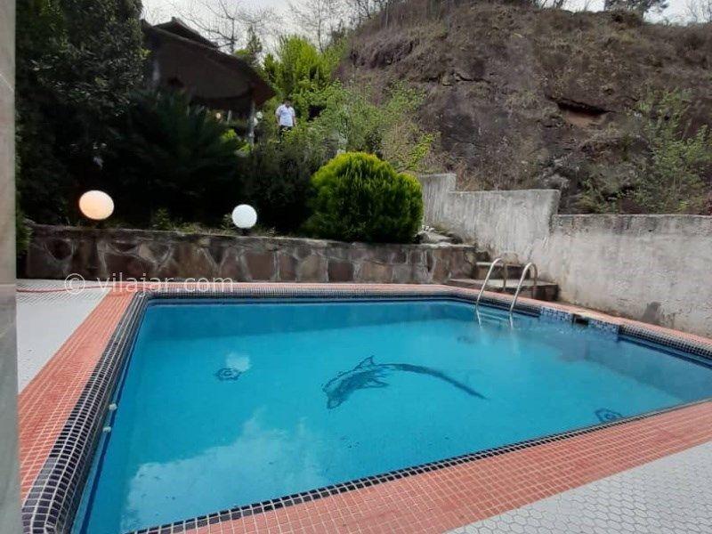 ویلا جنگلی با استخر روباز بام رامسر