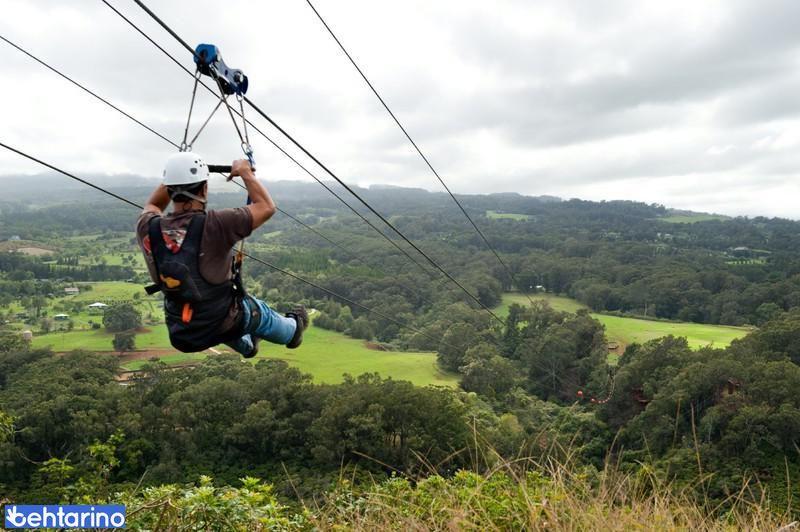 زیپ لاین تله کابین رامسر