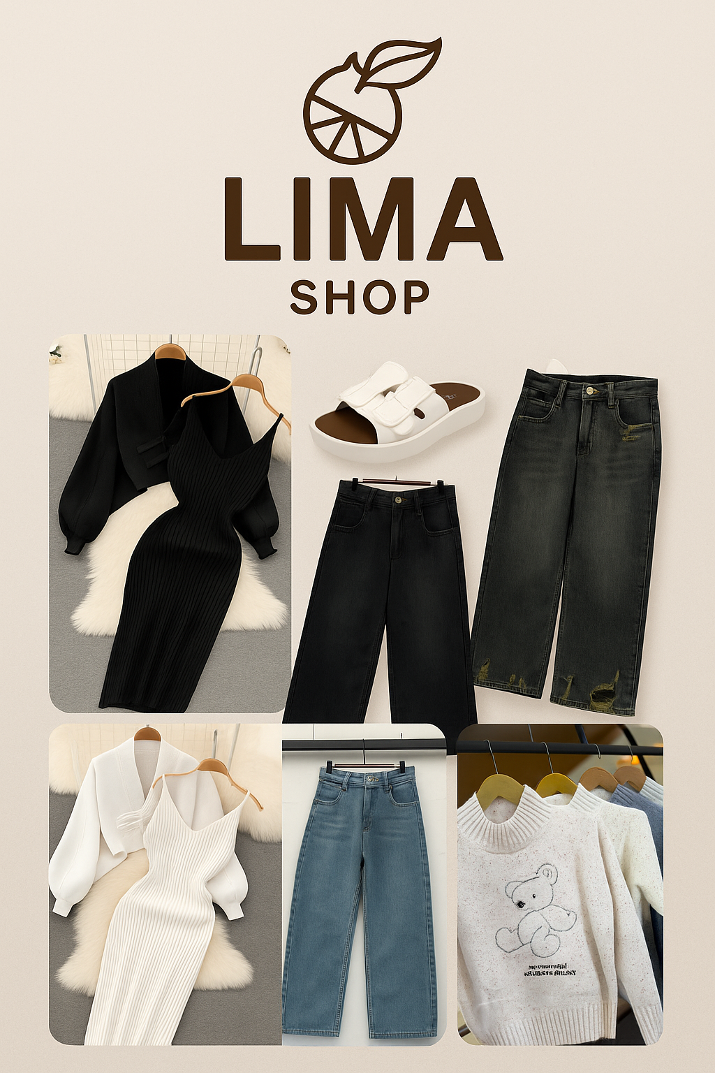 لباس مجلسی کاپشن پافر بافت کفش جوراب