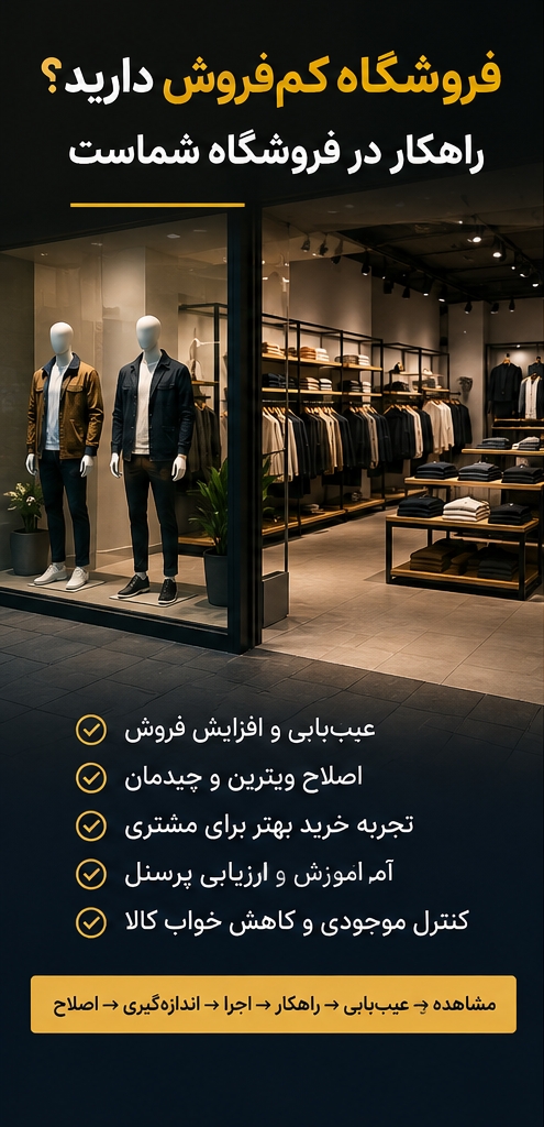 MRM  مهندسی و بهینه‌سازی فروشگاه پوشاک