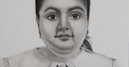 سیاه قلم و مداد زنگی سارا