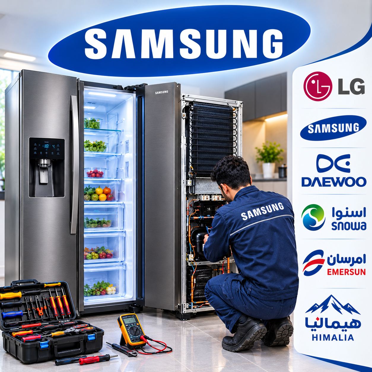 تعمیرات یخچال و فریزر