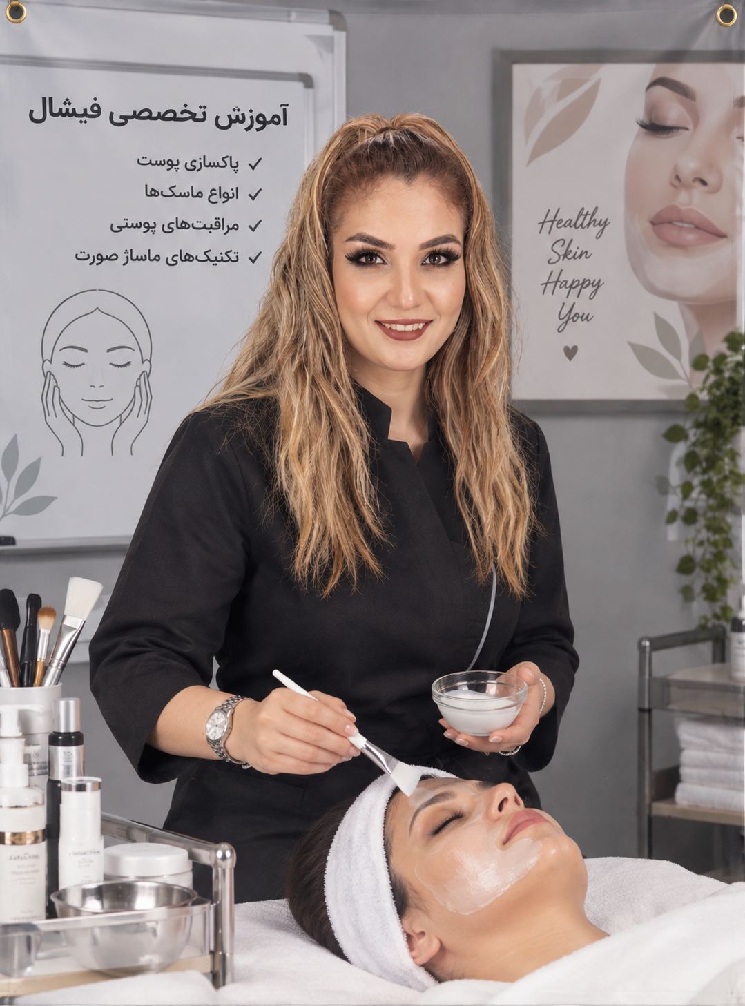 آموزش تخصصی فیشیال و پاکسازی پوست