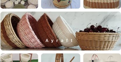 بافت انواع سبد های حصیری آیرافت