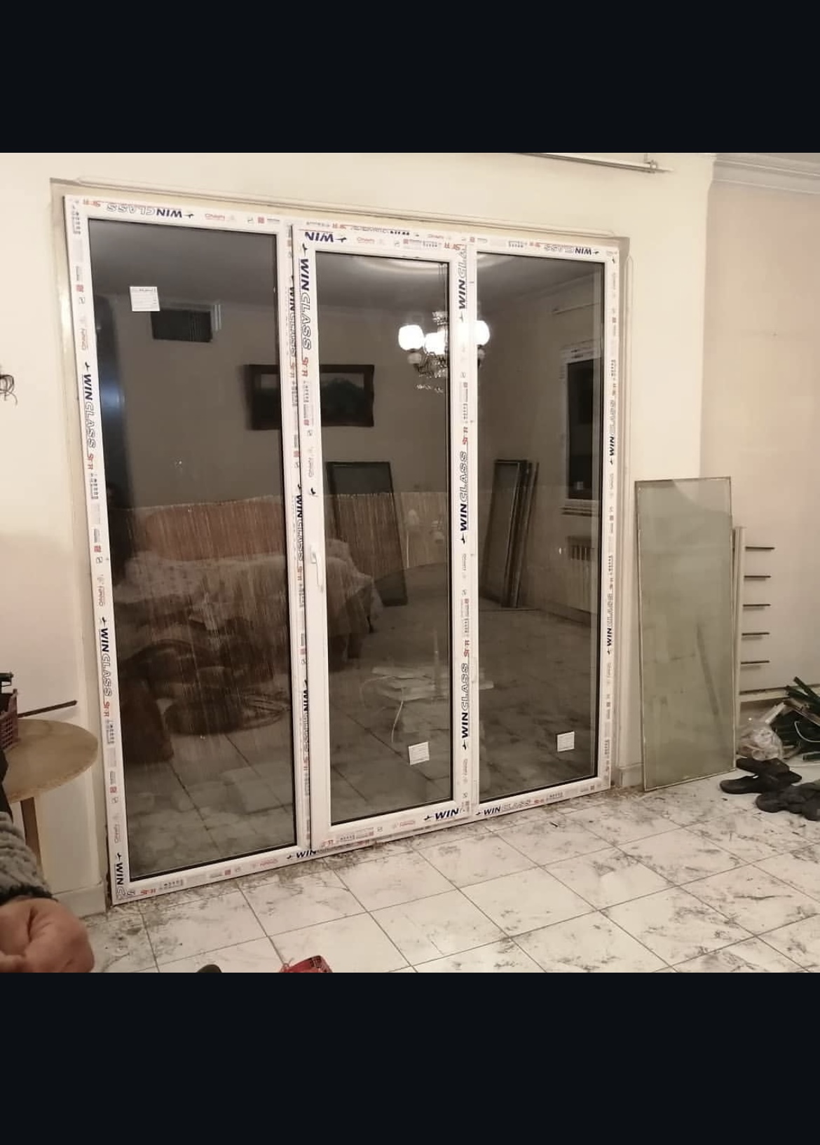 درب و‌پنجره دوجدارهupvc و توری ثامن
