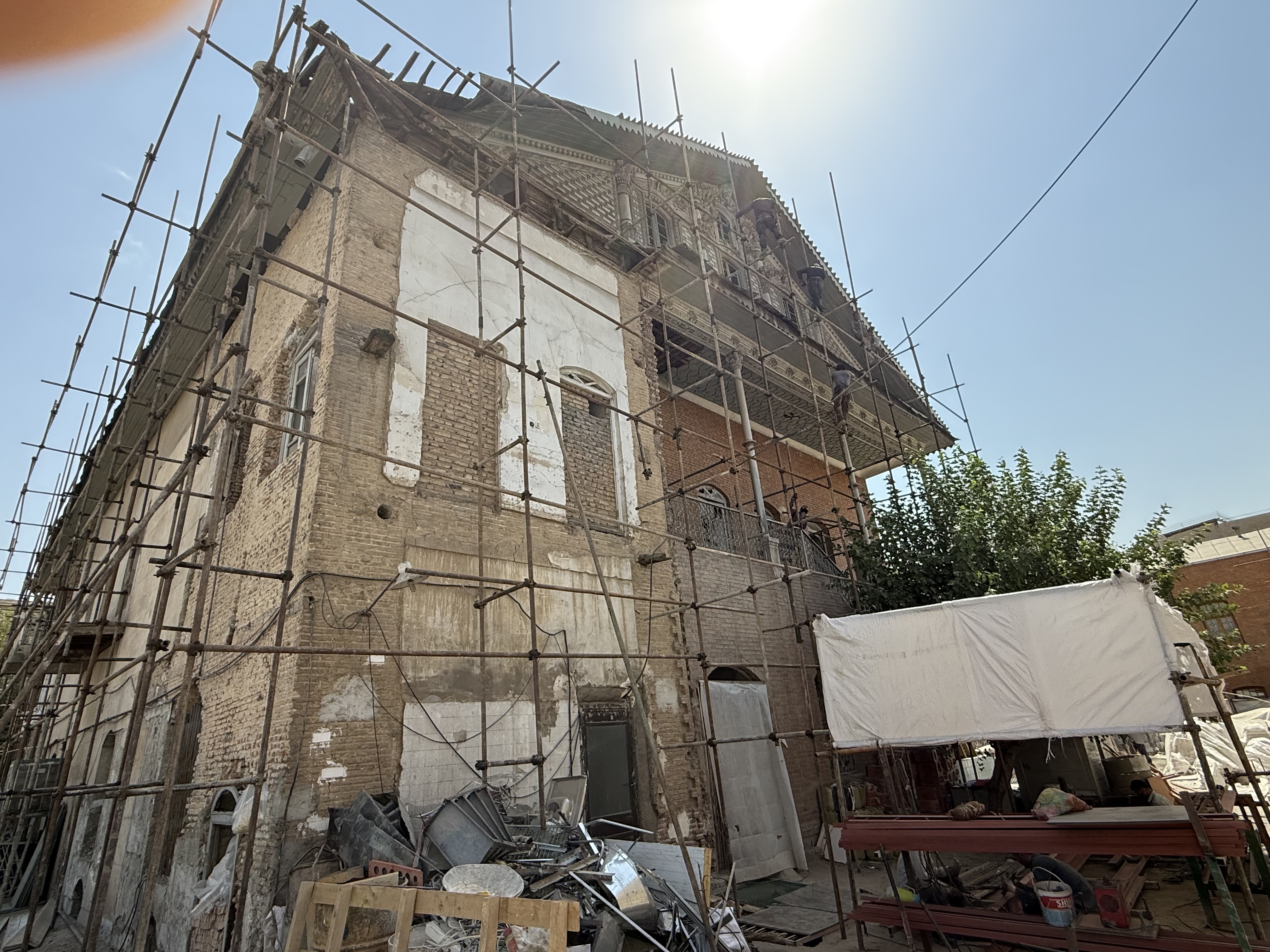 داربست سیماسازان، زیر بتن ، نخاله گیر