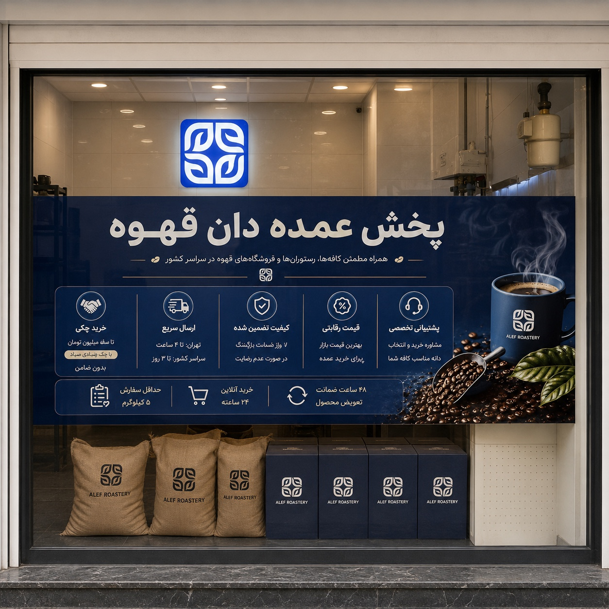 برشته کاری قهوه الف