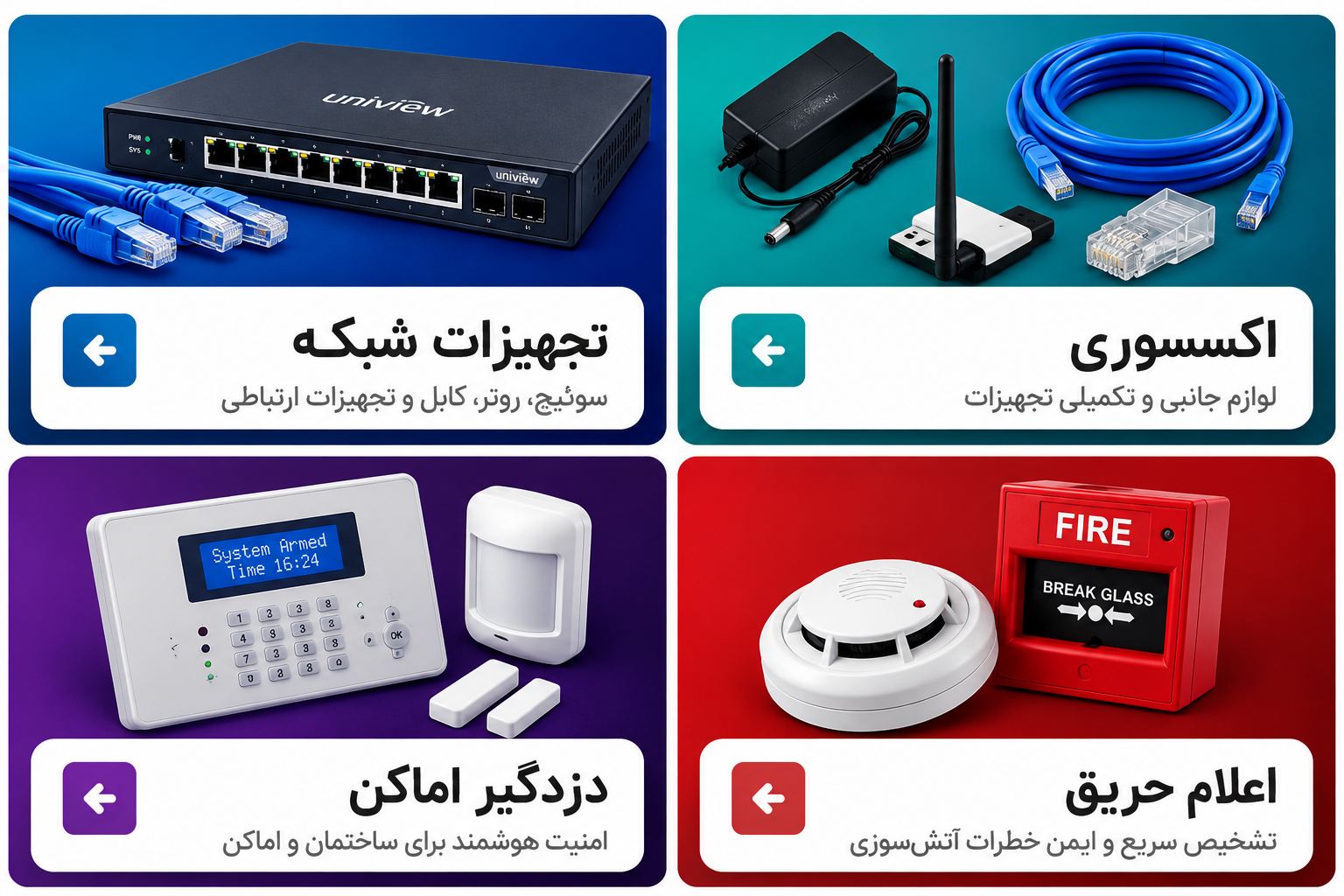 فروش دوربین مداربسته آریافراز